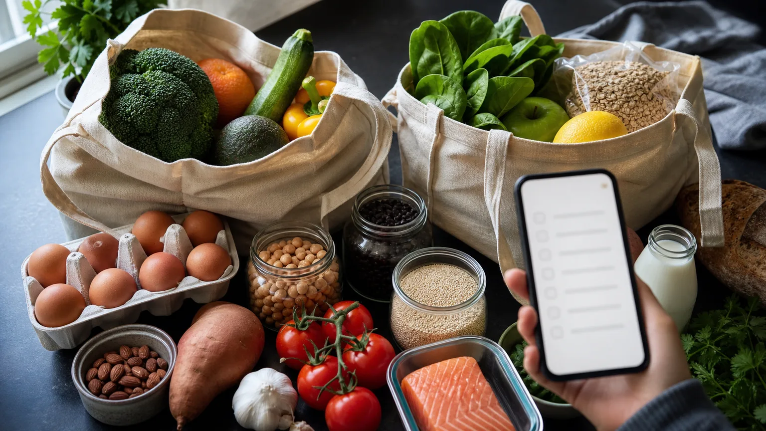 How to Shop for Groceries With a Balanced Meal Plan